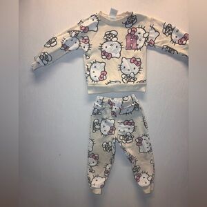 Hello Kitty Cream sweat suit size 4
